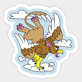 Griffin in clouds Sticker